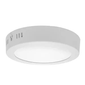 Panel LED de sobreponer MINI PANEL ÓPTICO de Boomer, Ø 118 × 32 mm, IP 20