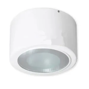 Plafón cilíndrico Drum Magg blanco 13 W G24q-1 para instalar en techo sin corte
