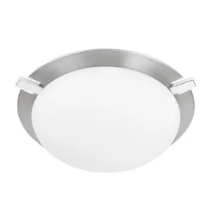 Plafón sobreponer techo satinado Tecnolite PTL-7050/S LAZIO doble E27