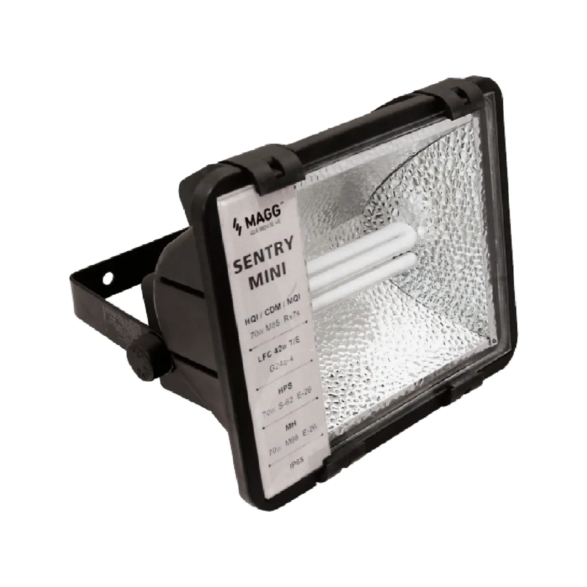 Reflector exterior Sentry Mini Magg negro 42 W IP65 para fachadas y estacionamientos