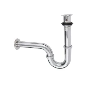 Céspol Dica tipo P con contra cromo para lavabo