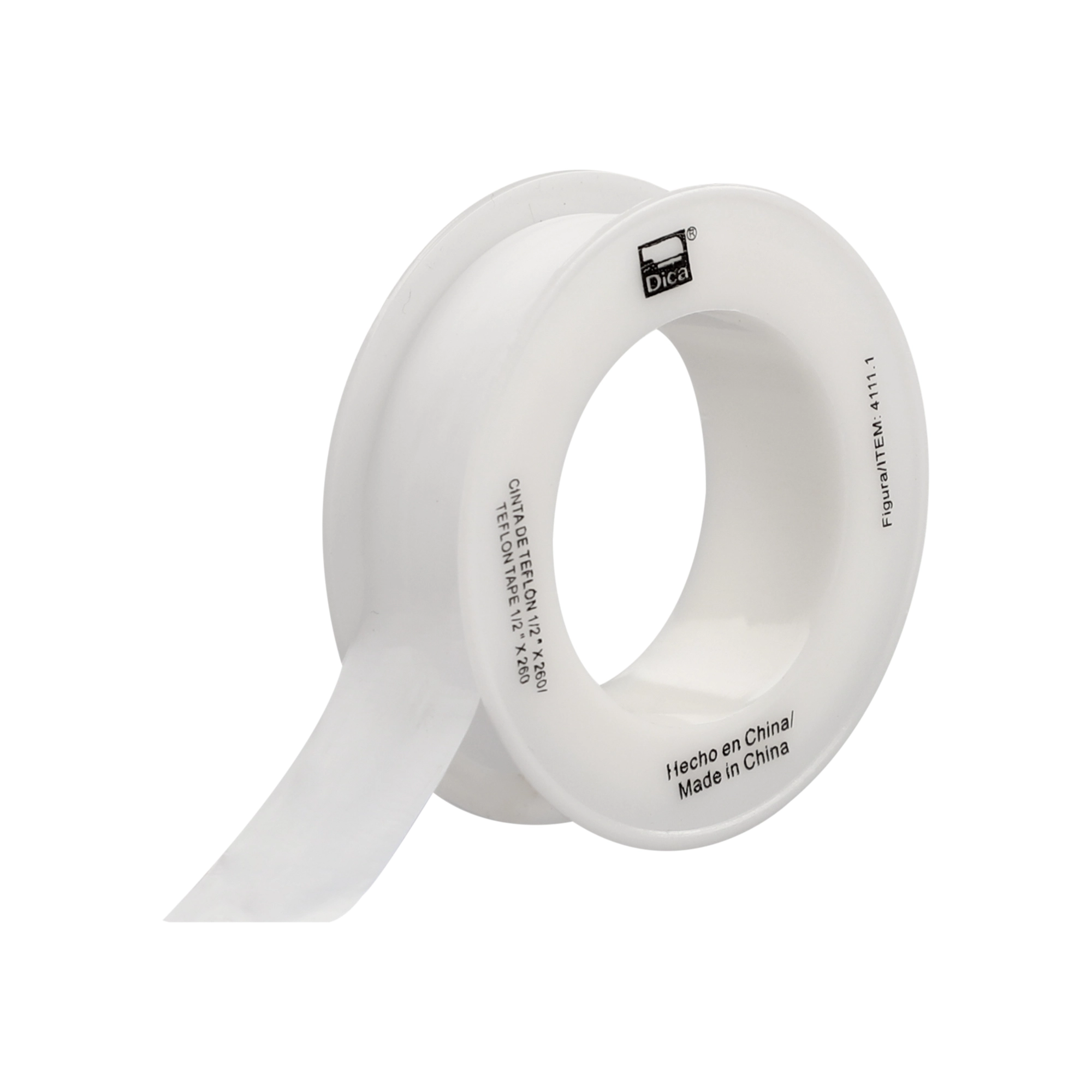 Cinta Teflón DICA 1/2" x 260" (6.6 m), modelo 4111.1, Cintas De Todo Tipo