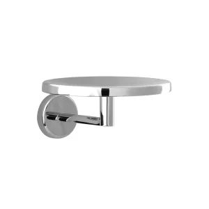 Jabonera de empotrar Urrea línea Neo acabado cromo, modelo EO.08, Accesorios Para Baño