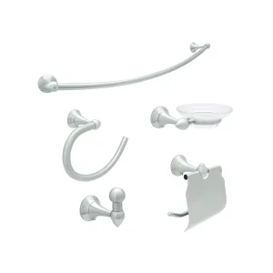 Juego de 6 accesorios para baño Urrea acabado cromo, modelo 3100, Accesorios Para Baño