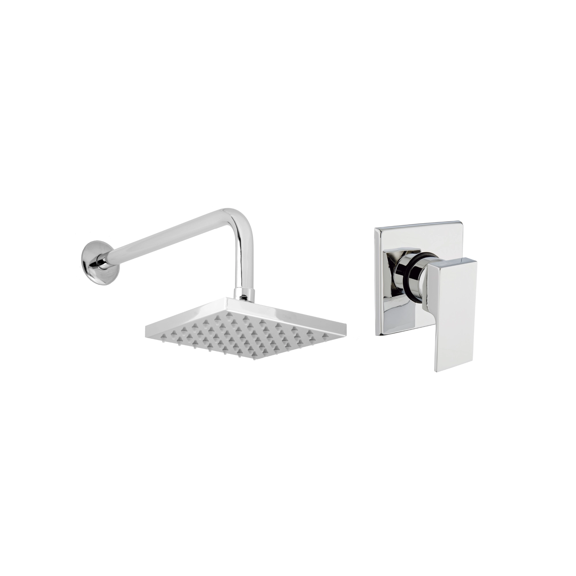 Kit para baño Dica con regadera y monomando de empotrar, modelo KD004, Monomando Regadera O Tina