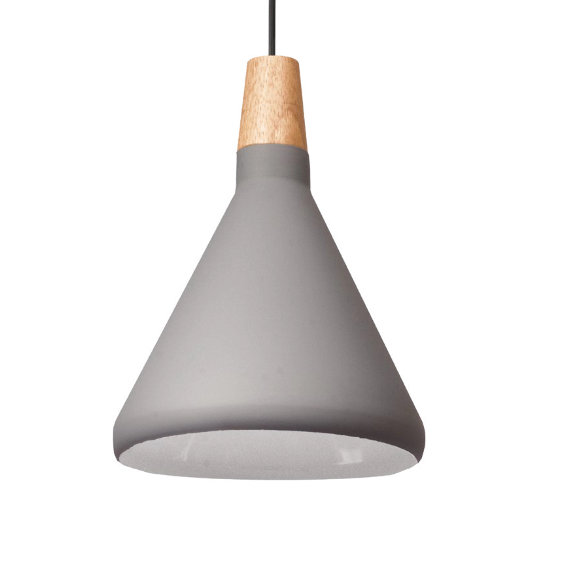 Luminario colgante interior H 120 cm color gris / interior blanco marca Maxxi modelo CL8038G