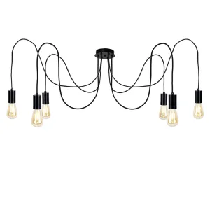 Luminario colgante interior H 120 cm por luz color negro marca Maxxi modelo CL8071N