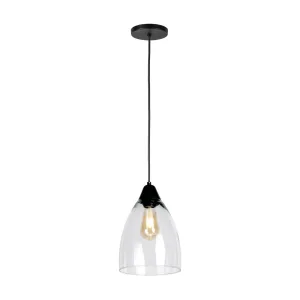 Luminario colgante interior Ø 20 cm x H 120 cm color transparente marca Maxxi modelo CL1810TRA