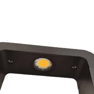 Luminario de exterior para jardín exterior 16 cm x 57 cm x H 60 cm color negro marca Maxxi modelo JR014NLED30