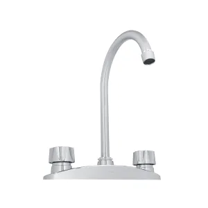 Mezcladora ABS Ecológica DICA 8" para Fregadero Cromo, modelo 4333TS, Mezcladora Fregadero