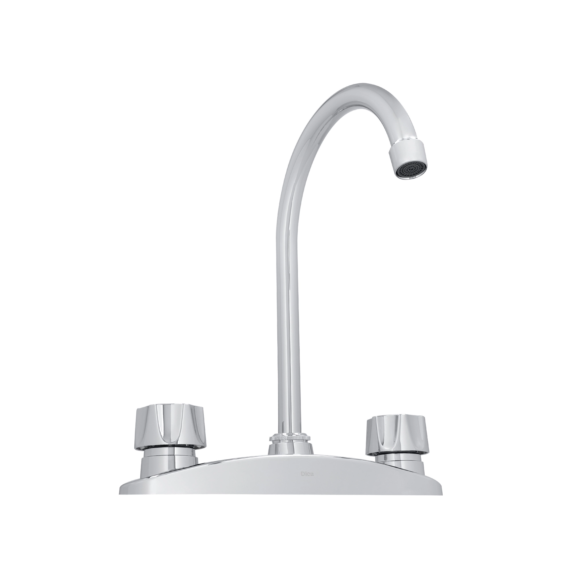Mezcladora ABS Ecológica DICA 8" para Fregadero Cromo, modelo 4333TS, Mezcladora Fregadero