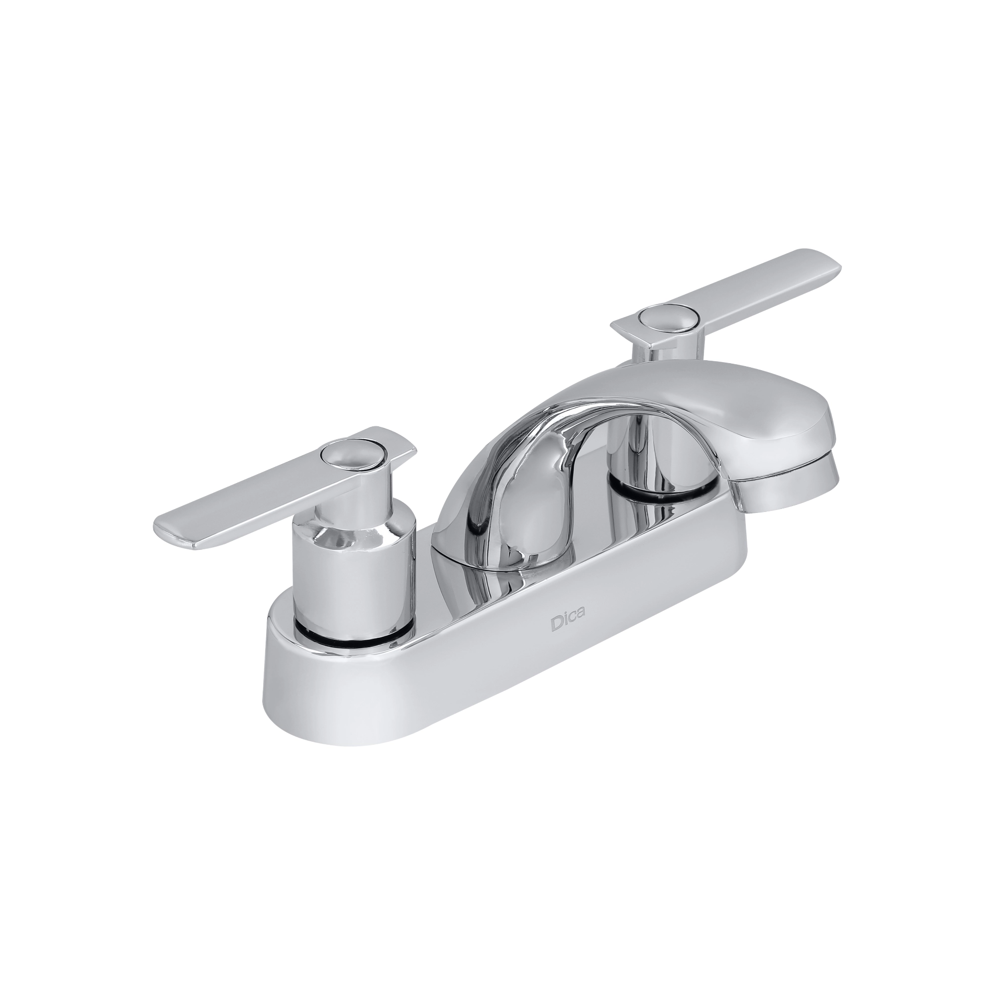 Mezcladora Dica ecológica 4 para lavabo con manerales de palanca - Ferretería Onofre Mezcladora ecológica Dica 4 pulgadas para lavabo con manerales de palanca, modelo 4056, Mezcladora Lavabo 4