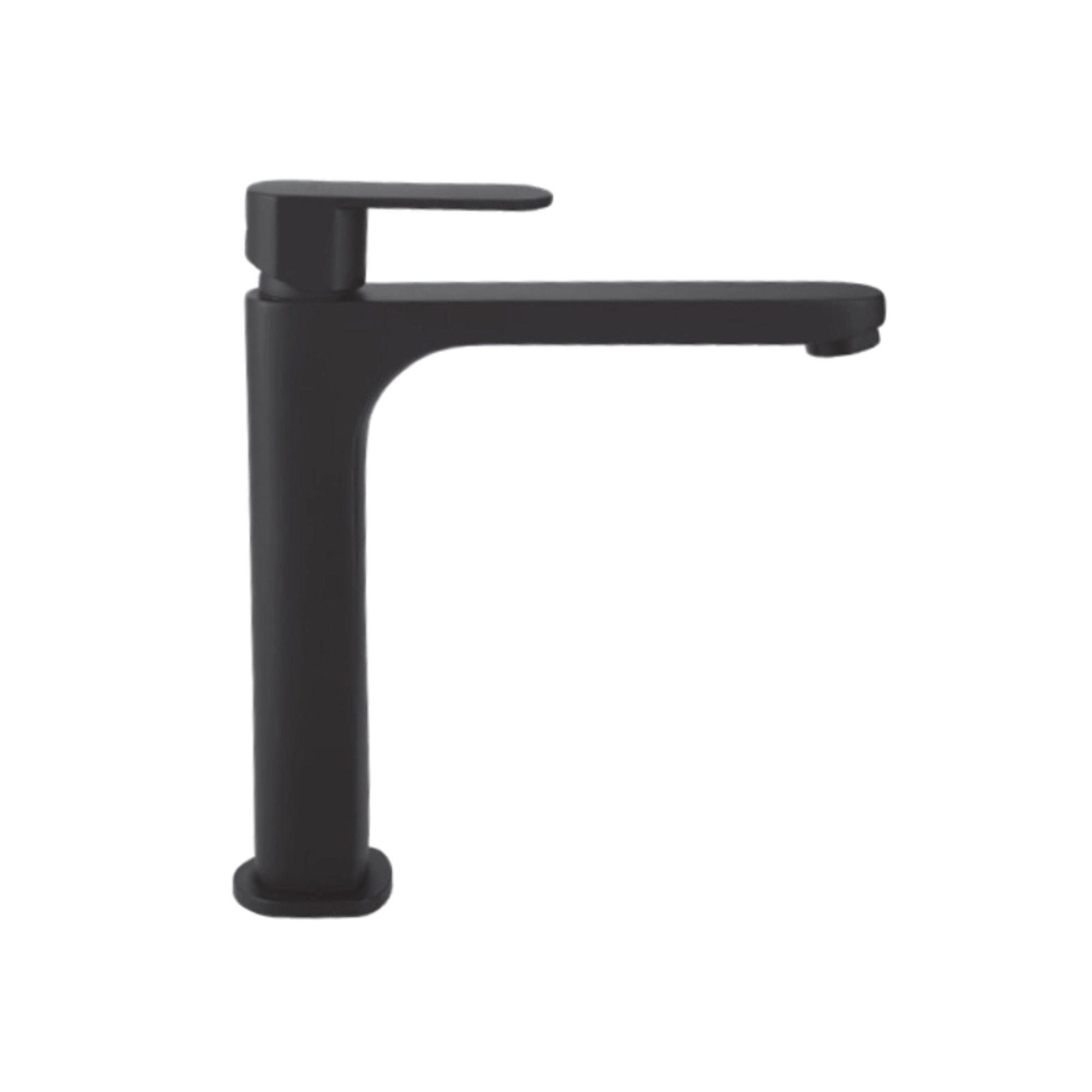 Monomando ecológico alto DICA para lavabo acabado negro mate, modelo 4440.2, Monomando Lavabo