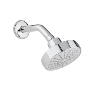 Regadera Ecológica DICA 4" con Brazo y Chapetón Cromo, modelo 4541, Regadera Para Baño