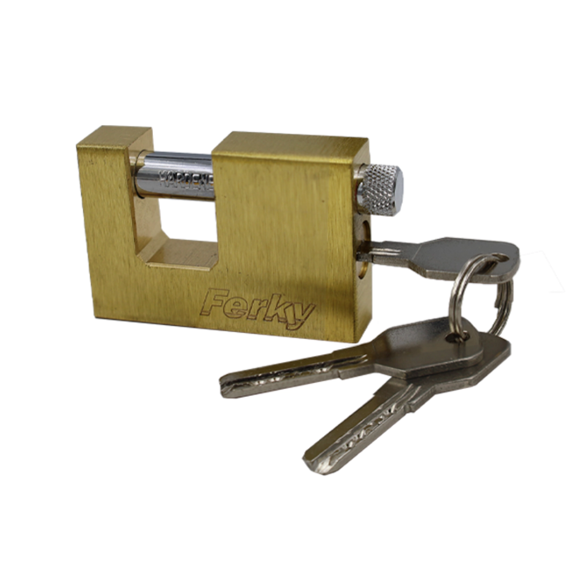 Candado Ferky CLCT70CR-AS-BL latón 70mm para cortina – Llave de Puntos ferreteria onofre