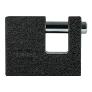 Candado Phillips 110 negro de hierro para cortina metálica