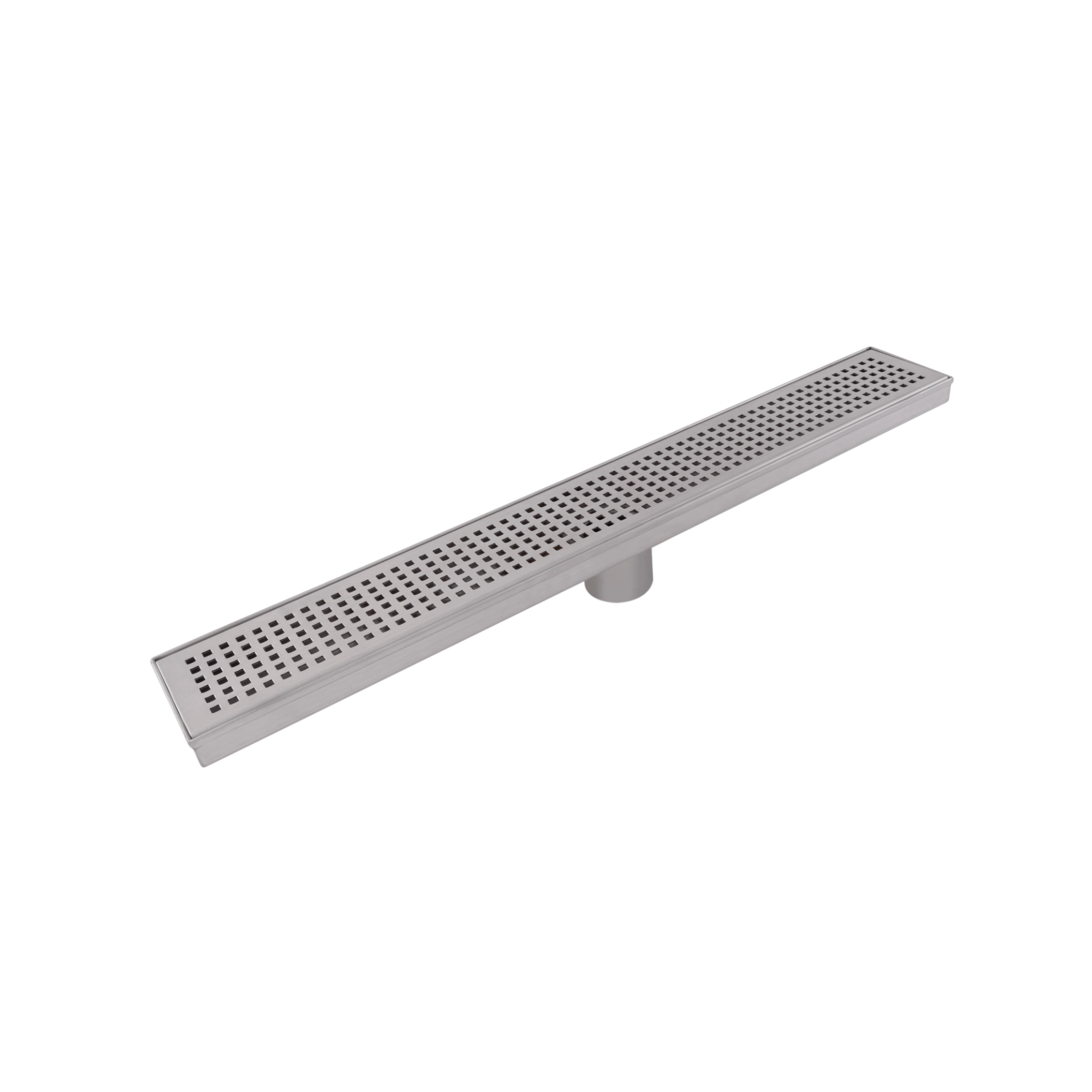 Coladera lineal Dica de 60x10cm acero inoxidable con rejilla, modelo CL60R, Coladera