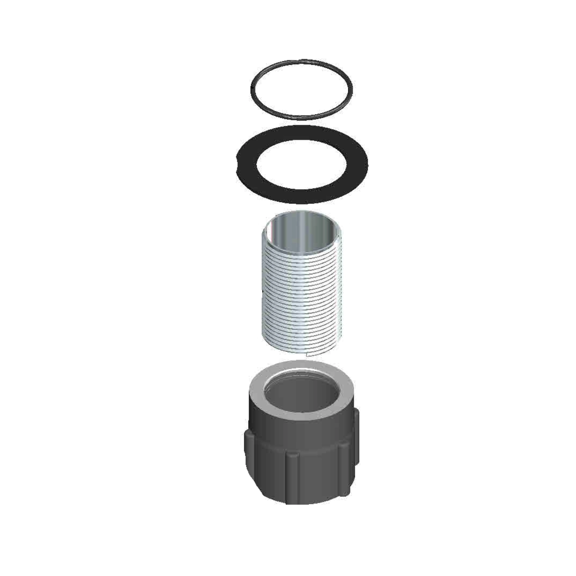 Kit de fijación tubular Dica para monomando, modelo R2802185, Refacciones Plomeria Cromada Y Valvuleria