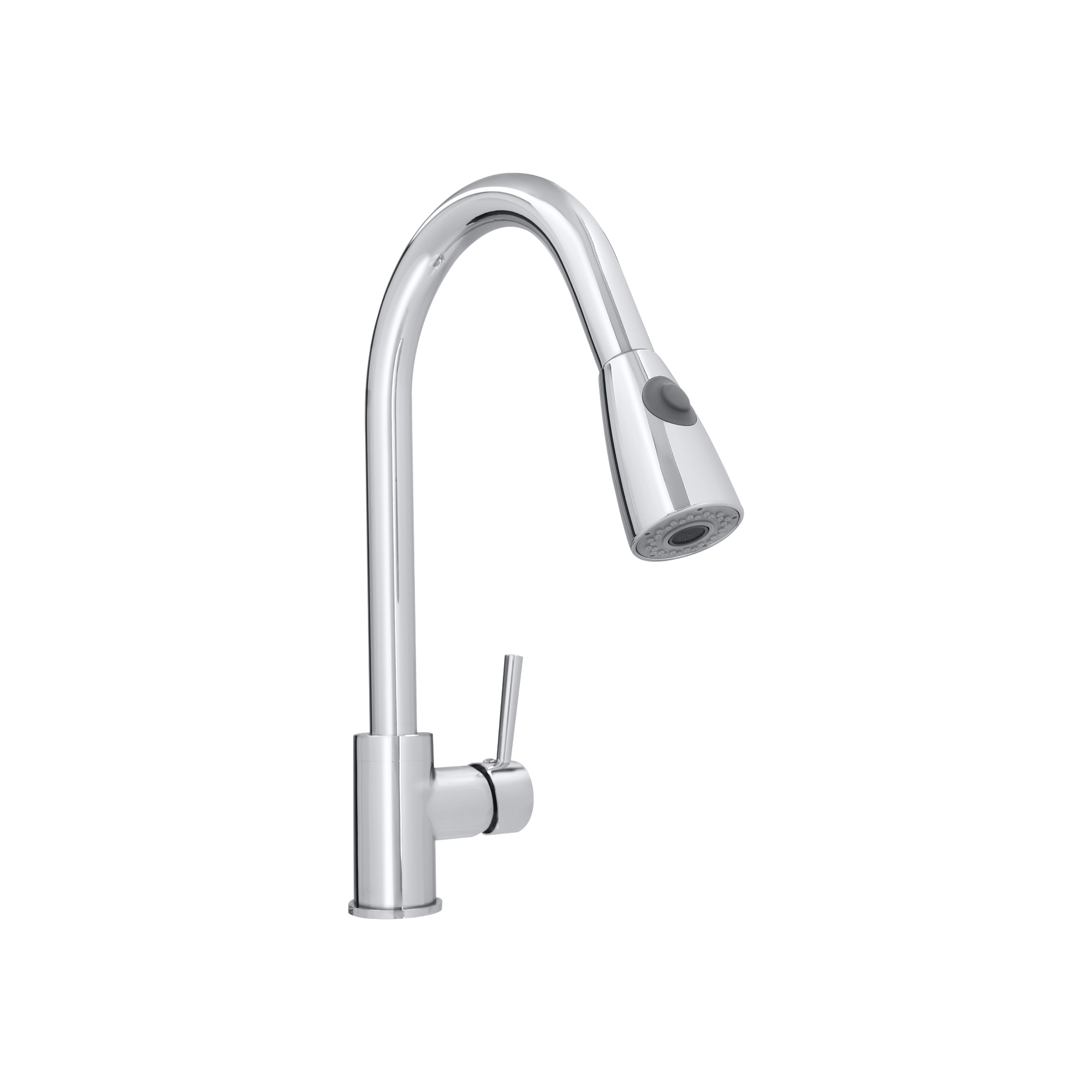 Monomando Dica ecológico para fregadero con nariz retráctil acabado cromo, modelo 4082, Monomando Fregadero