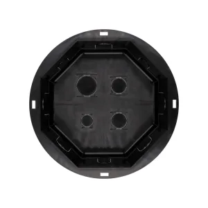 Bote integral Poliflex KP-BOIN06-30 de 6 cm de altura con tapa para luminarias tipo spot