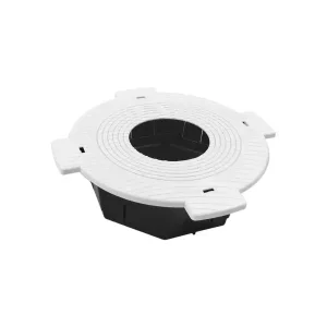 Bote integral Poliflex KP-BOIN06-30 de 6 cm de altura con tapa para luminarias tipo spot