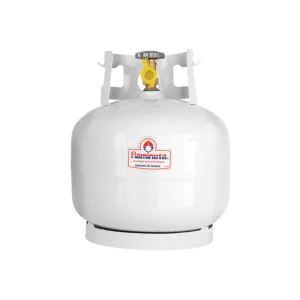 Cilindro portátil de gas LP de 2 kg Flamineta Ingusa FL-TAN-C0002 color blanco