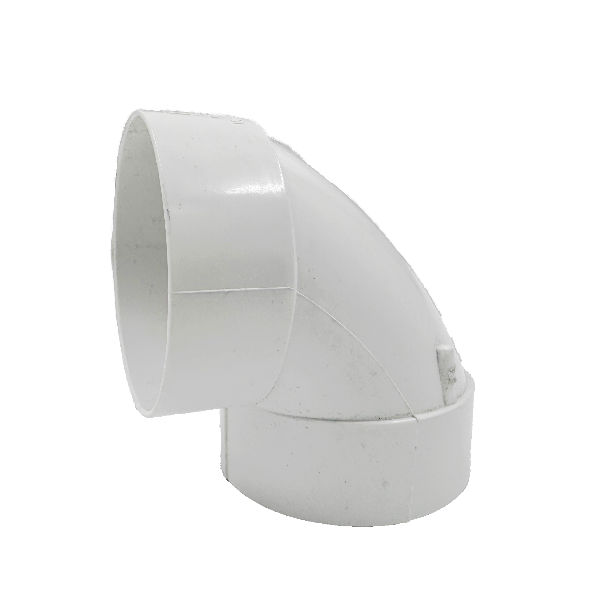 Codo de PVC sanitario KYO de 3 pulgadas (75 mm) a 90° con unión campana x campana, código CS07590