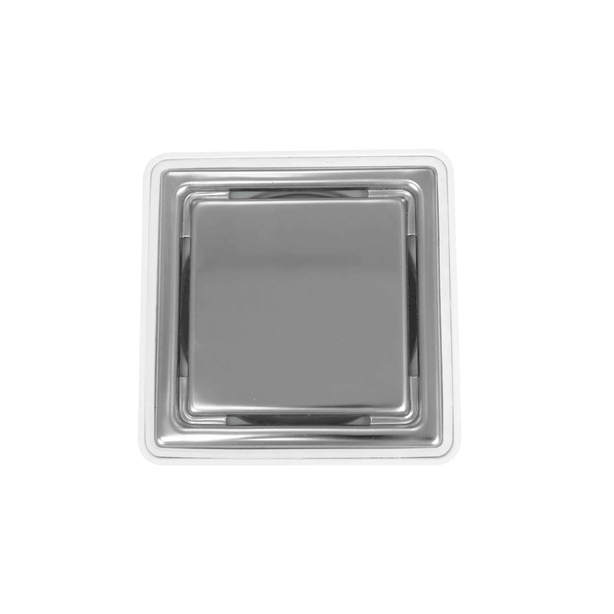 Coladera cuadrada universal minimalista Fleximatic 2605 con rejilla de acero inoxidable Ferretería Onofre Coladera cuadrada universal minimalista Fleximatic 2605 con rejilla de acero inoxidable