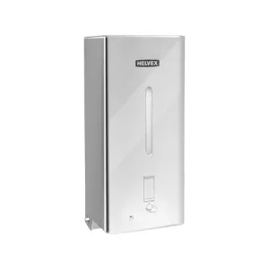 Dosificador electrónico de jabón de espuma con sensor Helvex MB-1103-AIB acabado acero pulido de alto brillo