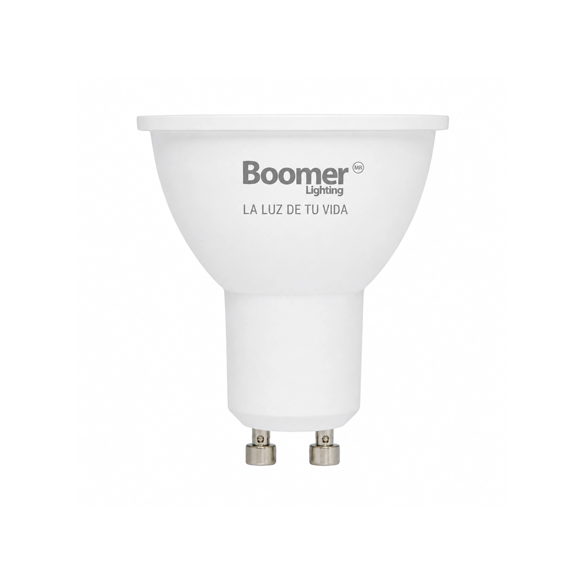 Foco LED GU10 6.5W 3000K luz cálida Boomer FOLBOGU106.53000