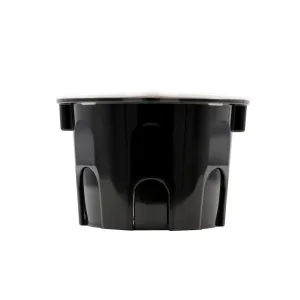 Micro bote Poliflex KP-MICBOT-30 de 10 cm de diámetro con tapa para luminarias empotradas