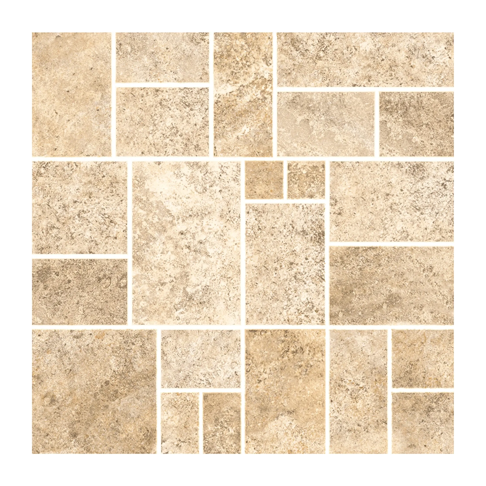 Piso cerámico Lamosa Mecano Beige 20x20 cm, código LMECA001I07, caja con 35 piezas