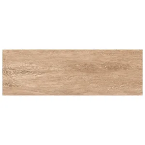 Piso cerámico Lamosa Quiche Natural 18x55 cm acabado mate tipo madera