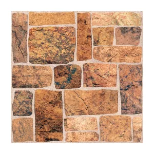 Piso cerámico Rocce FD Mix 44x44 cm Lamosa LROCNUE14HX de diseño rústico multicolor