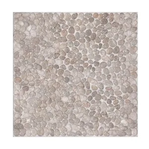 Piso cerámico Vitromex Yukon Cream 55x55 cm acabado mate tipo piedra