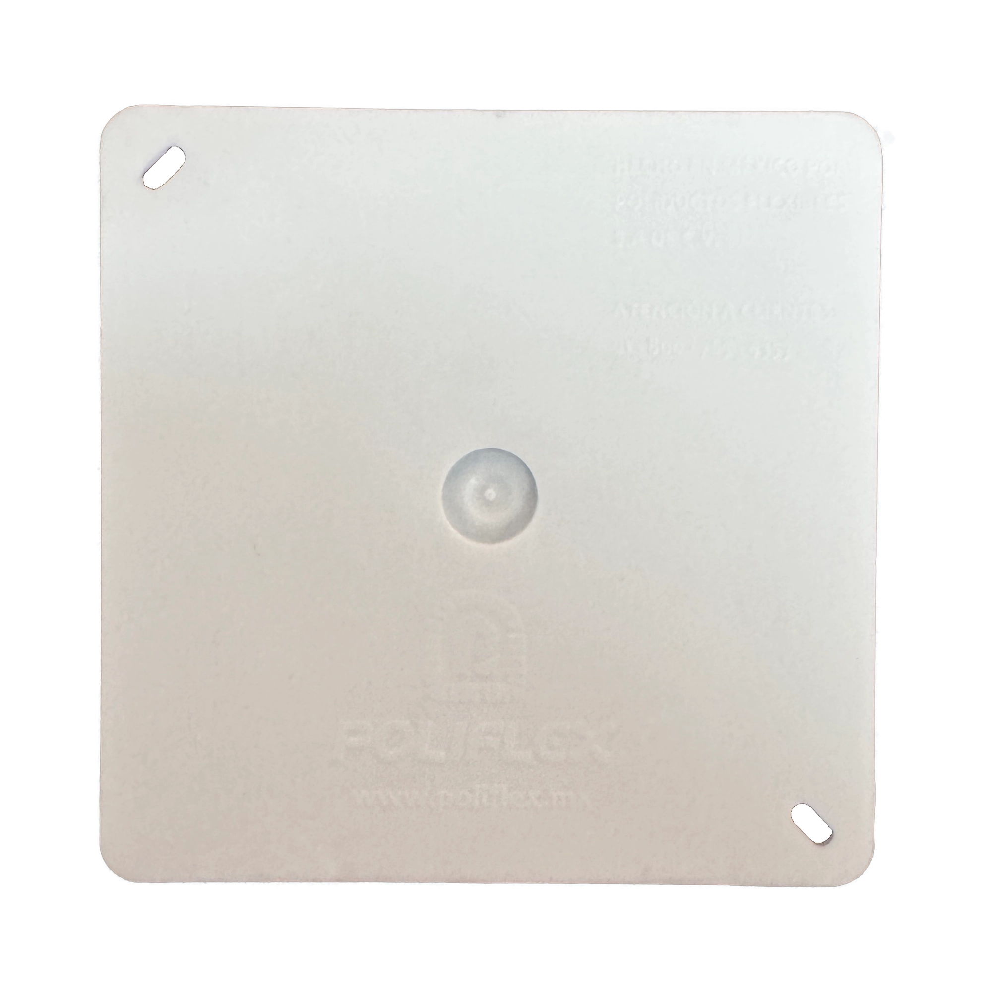Tapa blanca para caja de registro eléctrica de 1/2" marca Poliflex