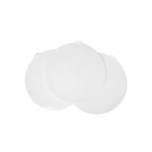 Tapa higiénica redonda blanca de PVC flexible Fleximatic 2277 para coladera de baño