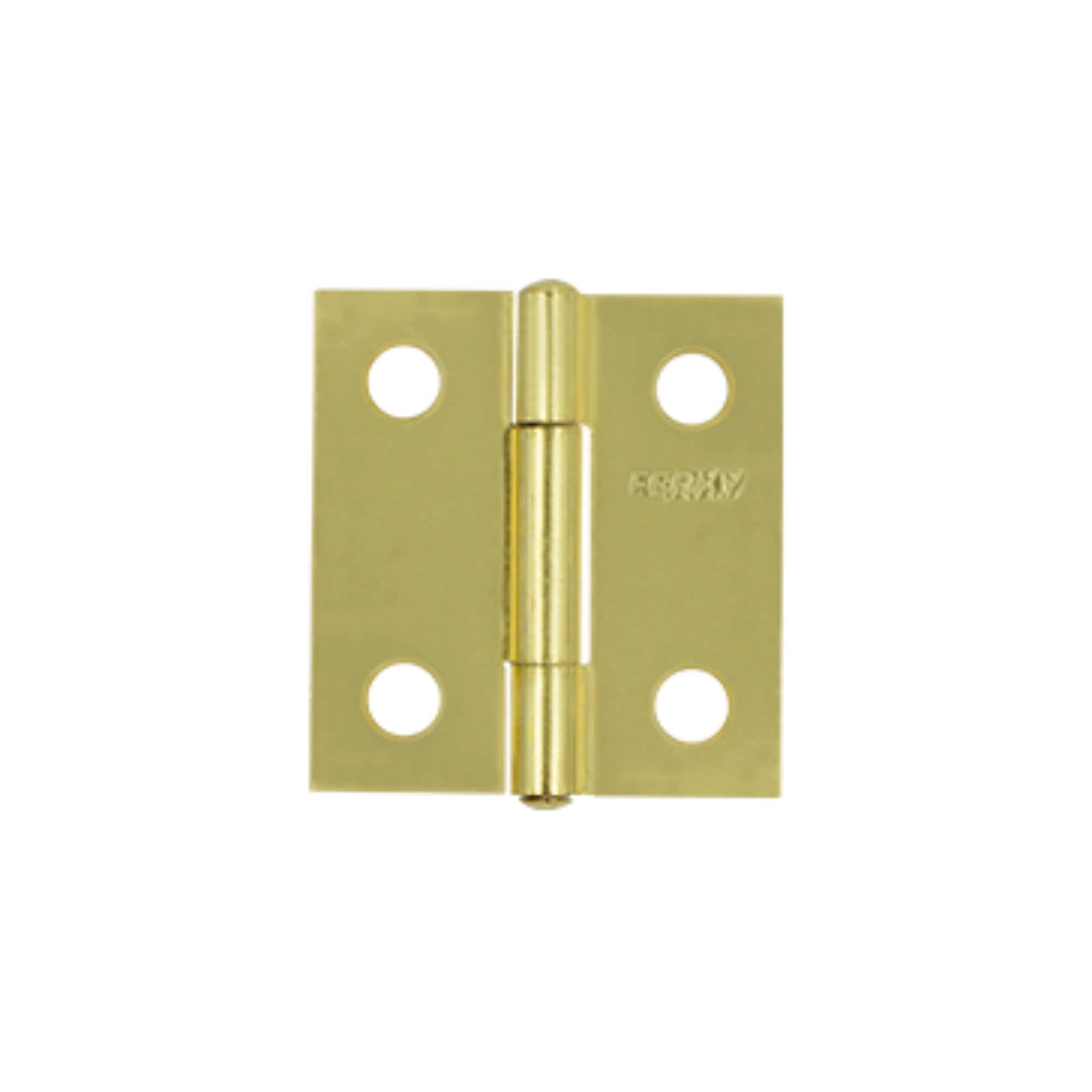 Bisagra alargada latonada Ferky BA1.5-L de 1.5 x 1.4 pulgadas